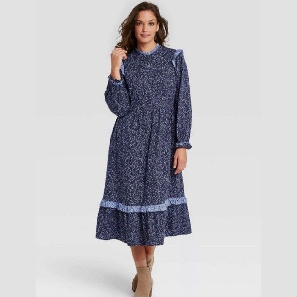 Universal Thread Dress
Womens Small Blue Prairie
Cottage Core Blue Size L